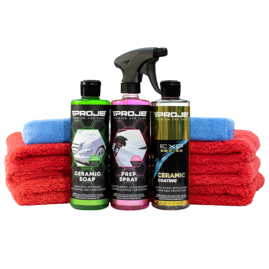 Proje Ceramic Premium Kit – SiO2 Coating, Prep and Soap, 16oz